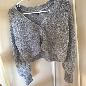 Cropped Grey Sweater